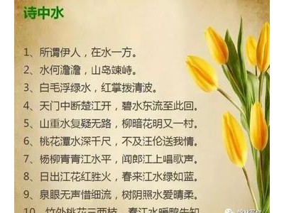 风景的诗句